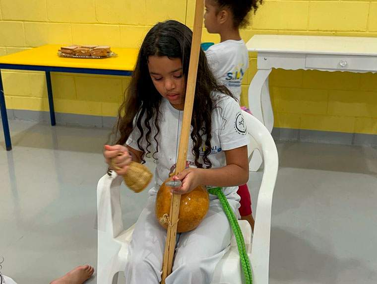 Crescendo com ritmo, respeito e amizade.